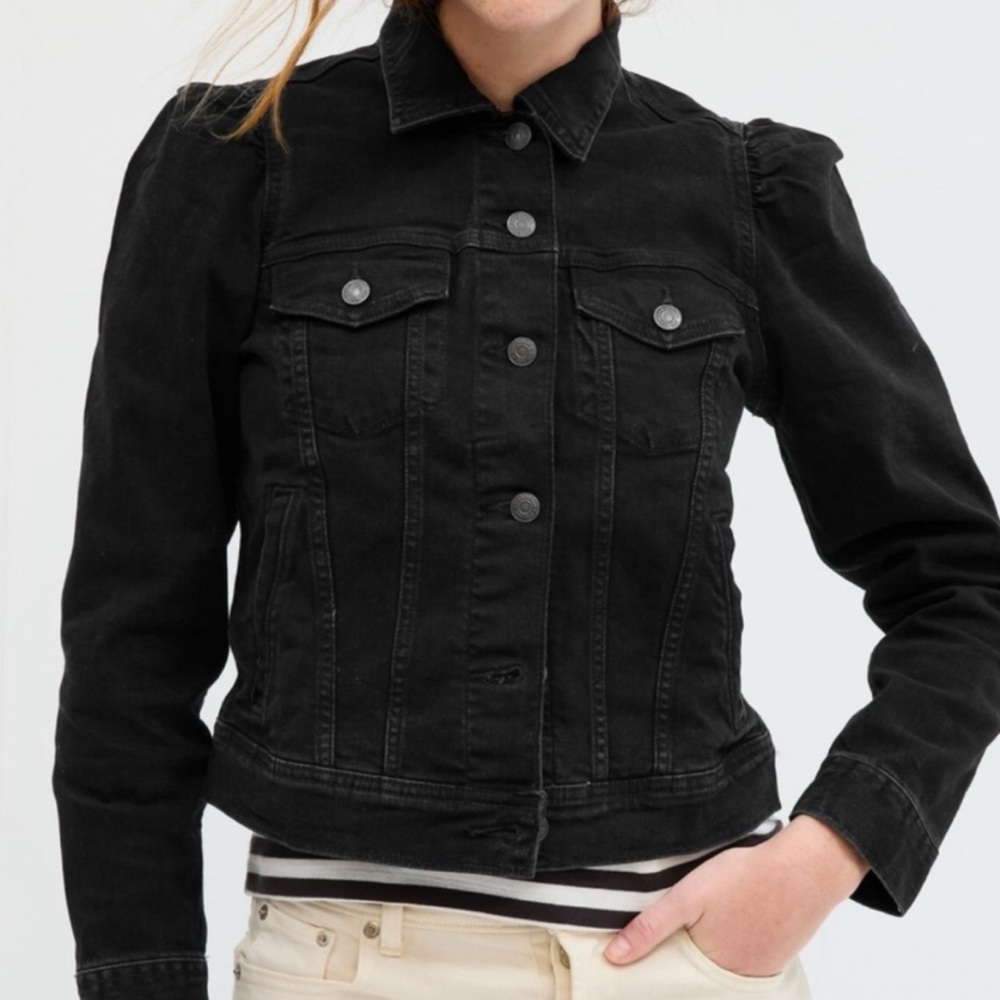 Gap Jean Jacket Black L Large